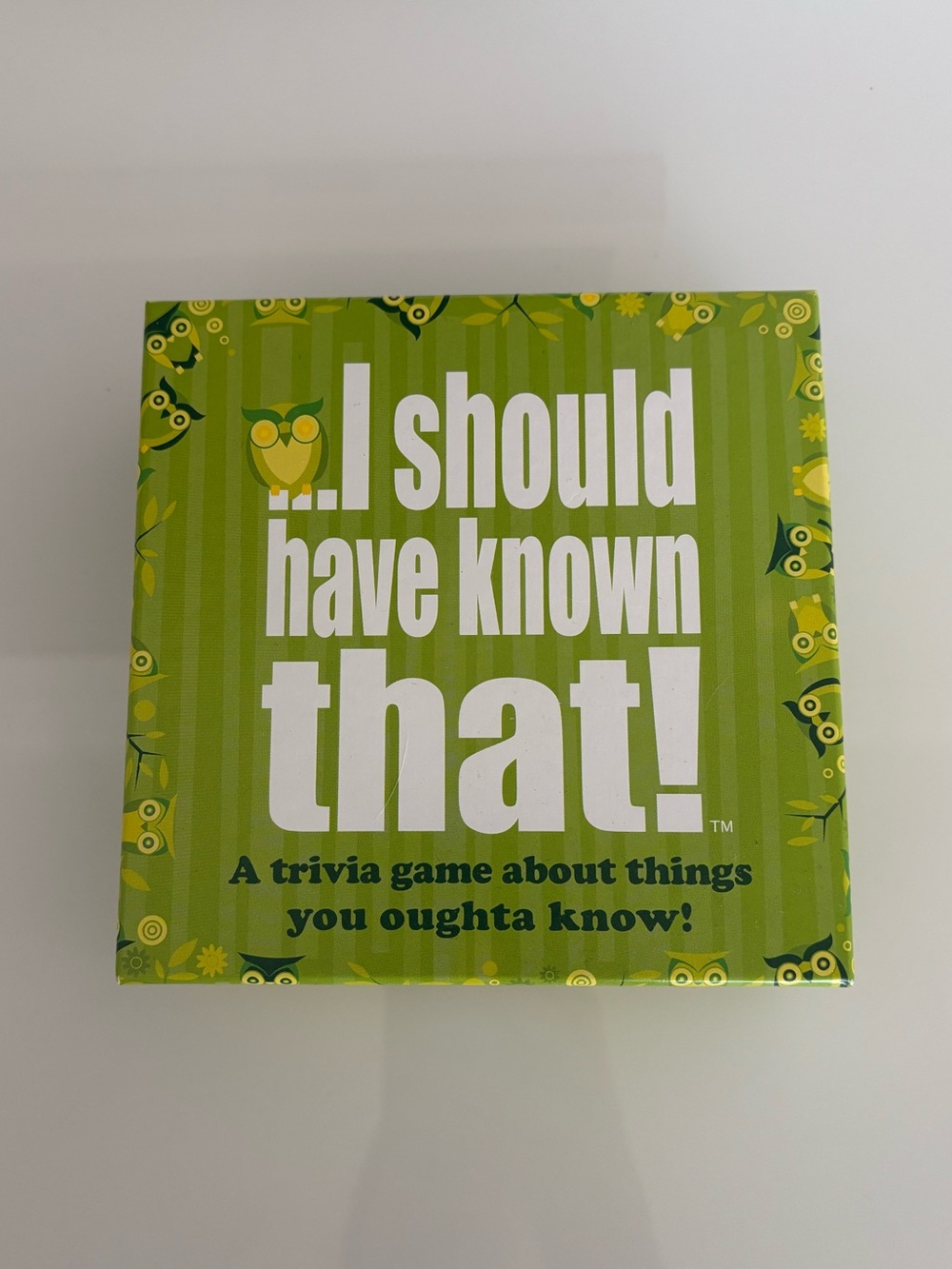 I Should Have Know That Trivia Game